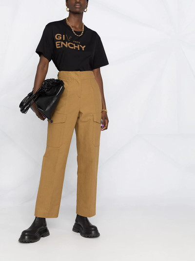 Givenchy logo embroidered T-shirt outlook