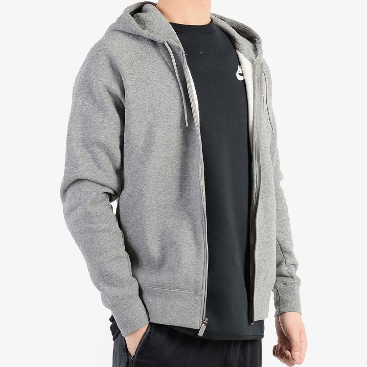 Air Jordan Sports hooded Long Sleeves Zipper Logo Jacket Gray 823065-091 - 2