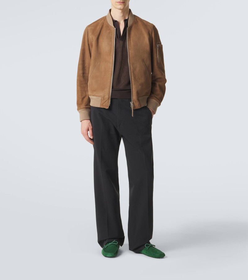 TOM FORD Suede bomber jacket outlook