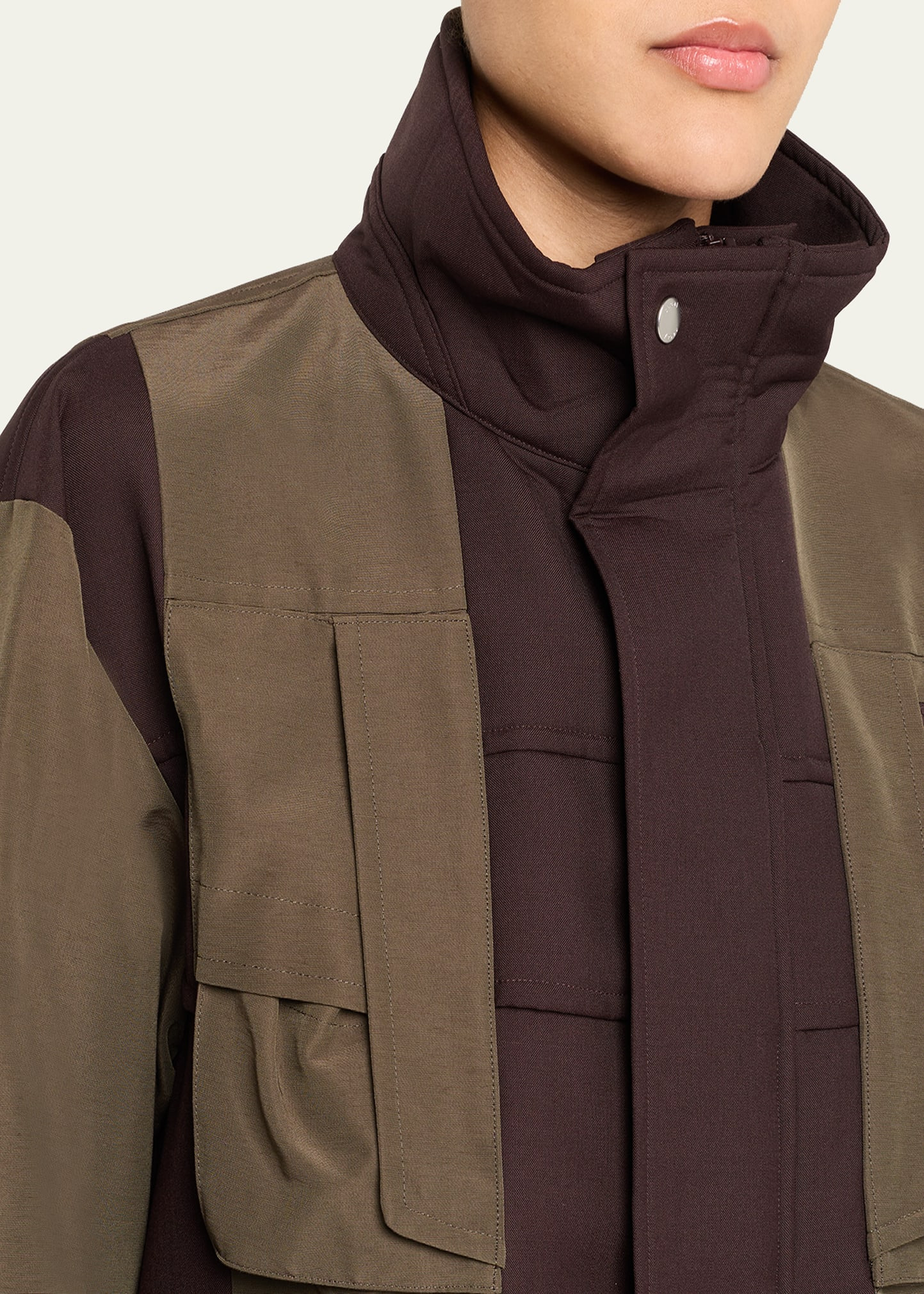 Hybrid Peplum Utility Jacket - 5