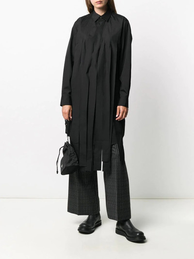 Comme des Garçons Comme des Garçons shredded longline shirt outlook