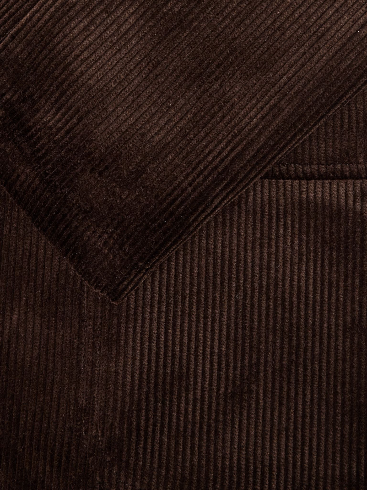 Cotton-Corduroy Suit Jacket Brown - 4
