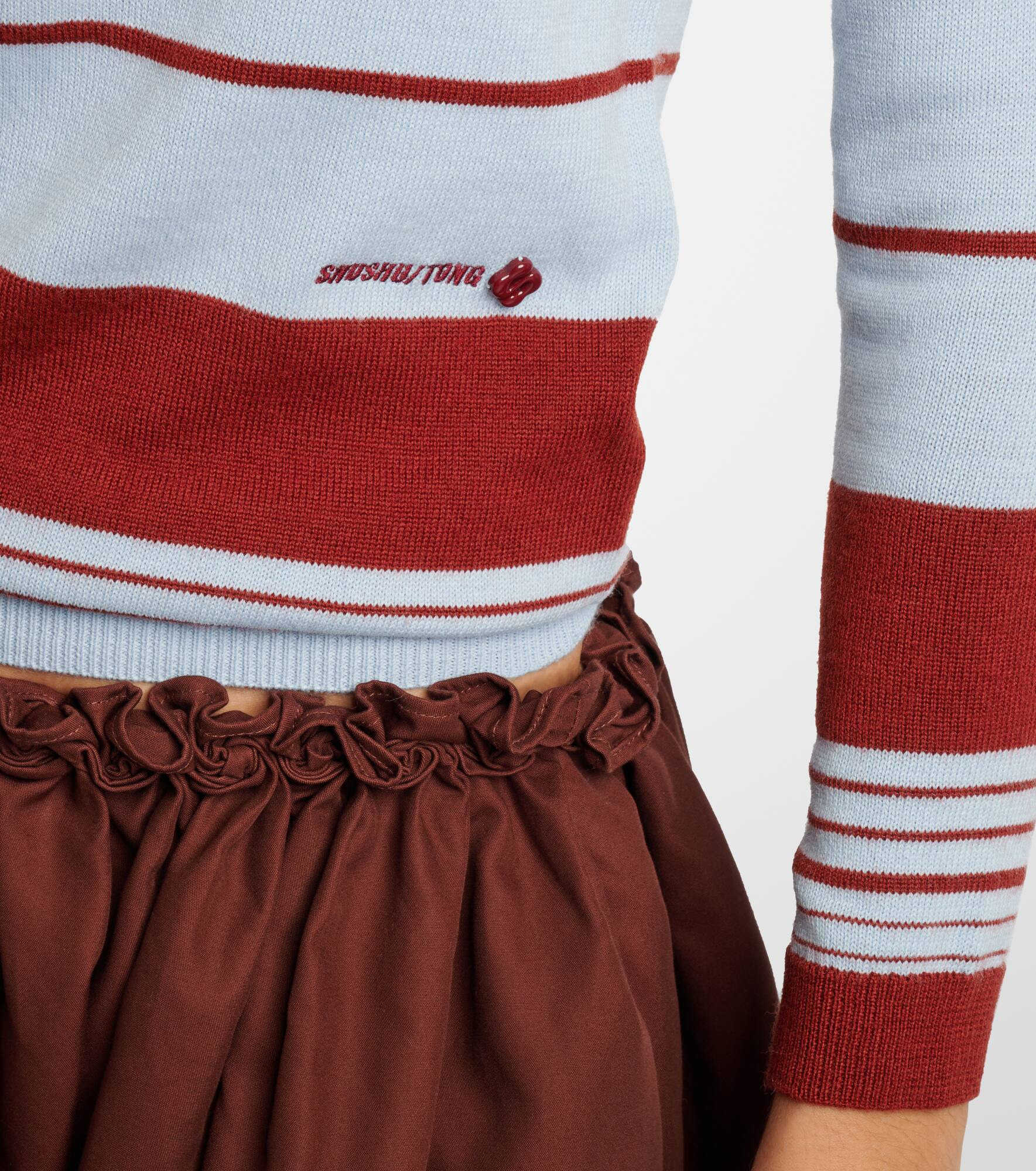 Striped polo sweater - 5