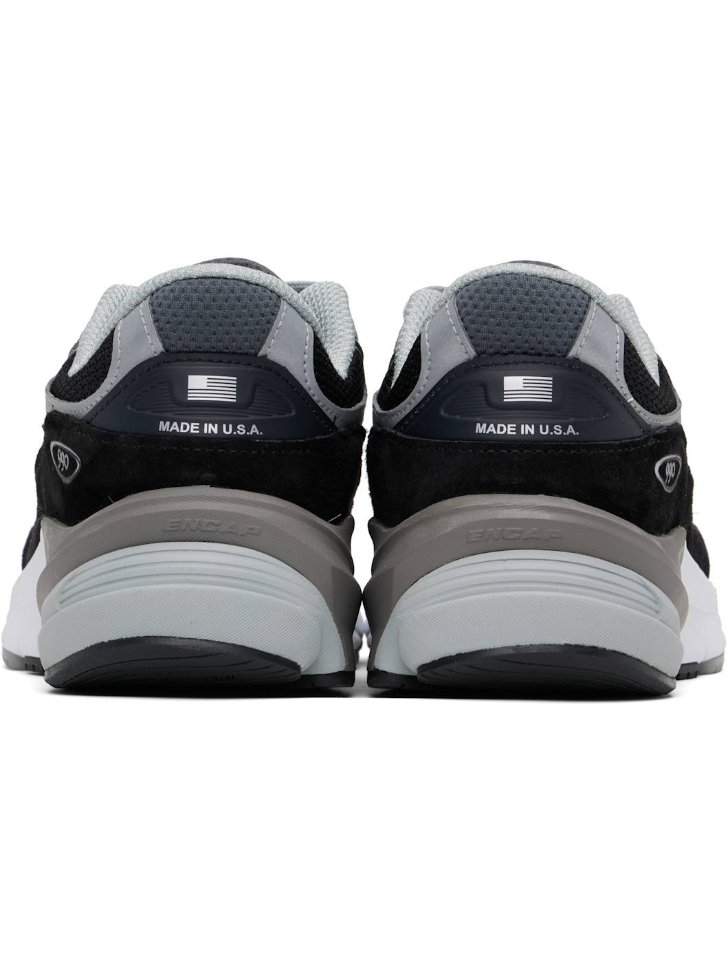Black & Gray 'Made in USA' 990v6 Sneakers - 2