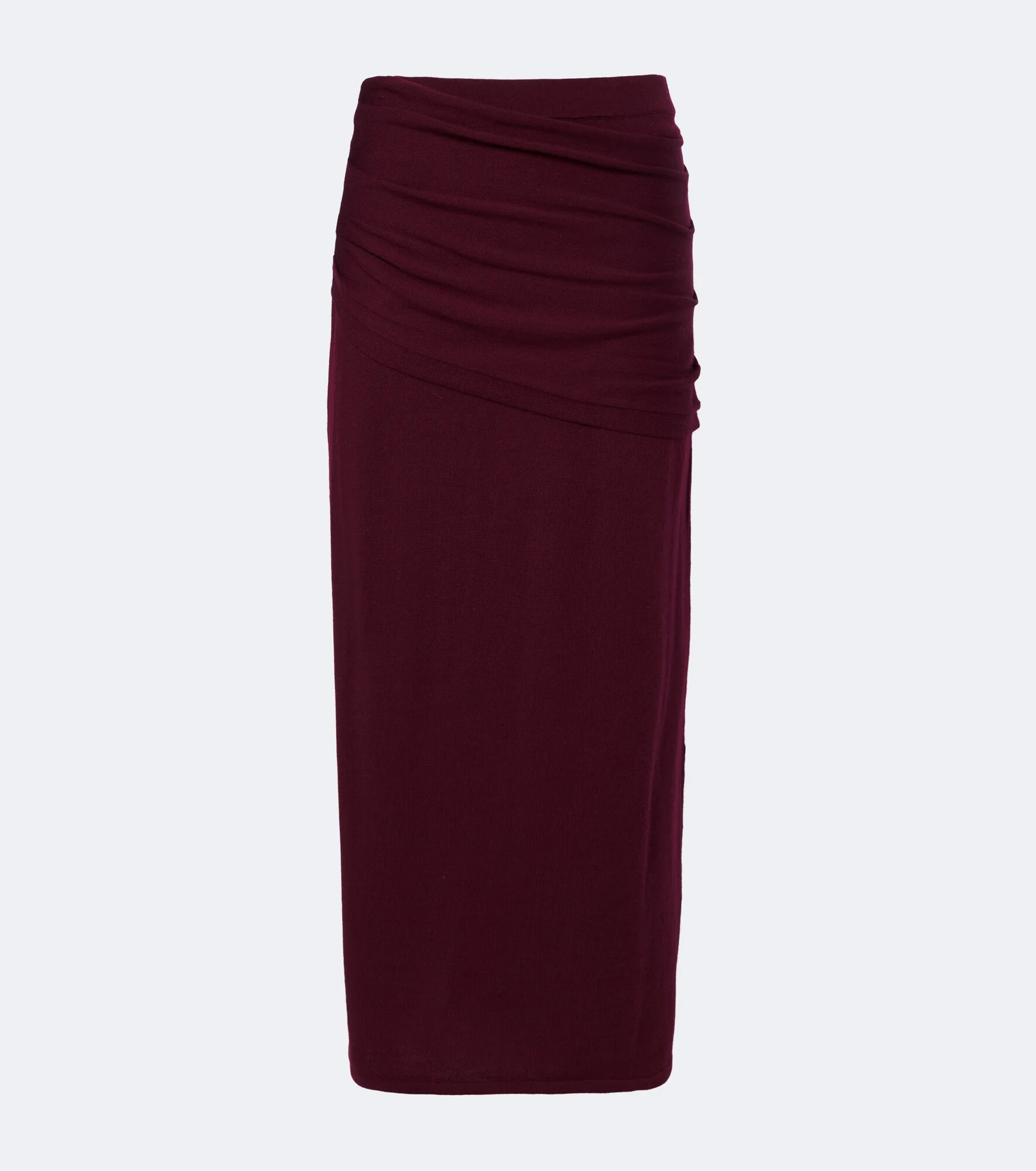Wilma ruched wool maxi skirt - 1