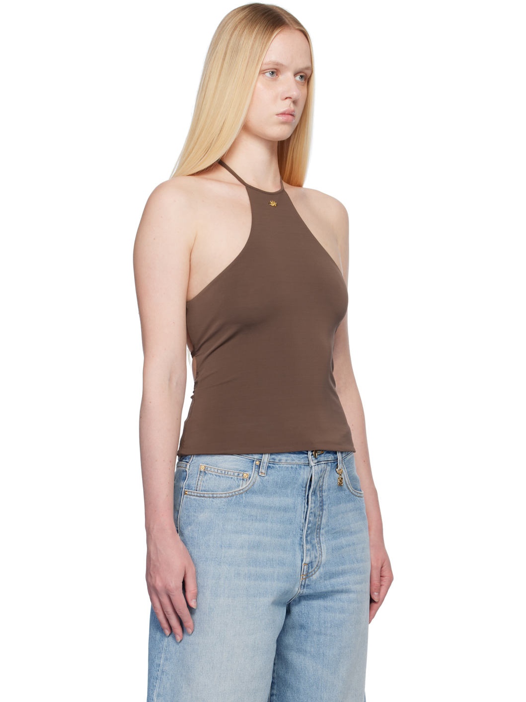 Brown Halter Top - 2