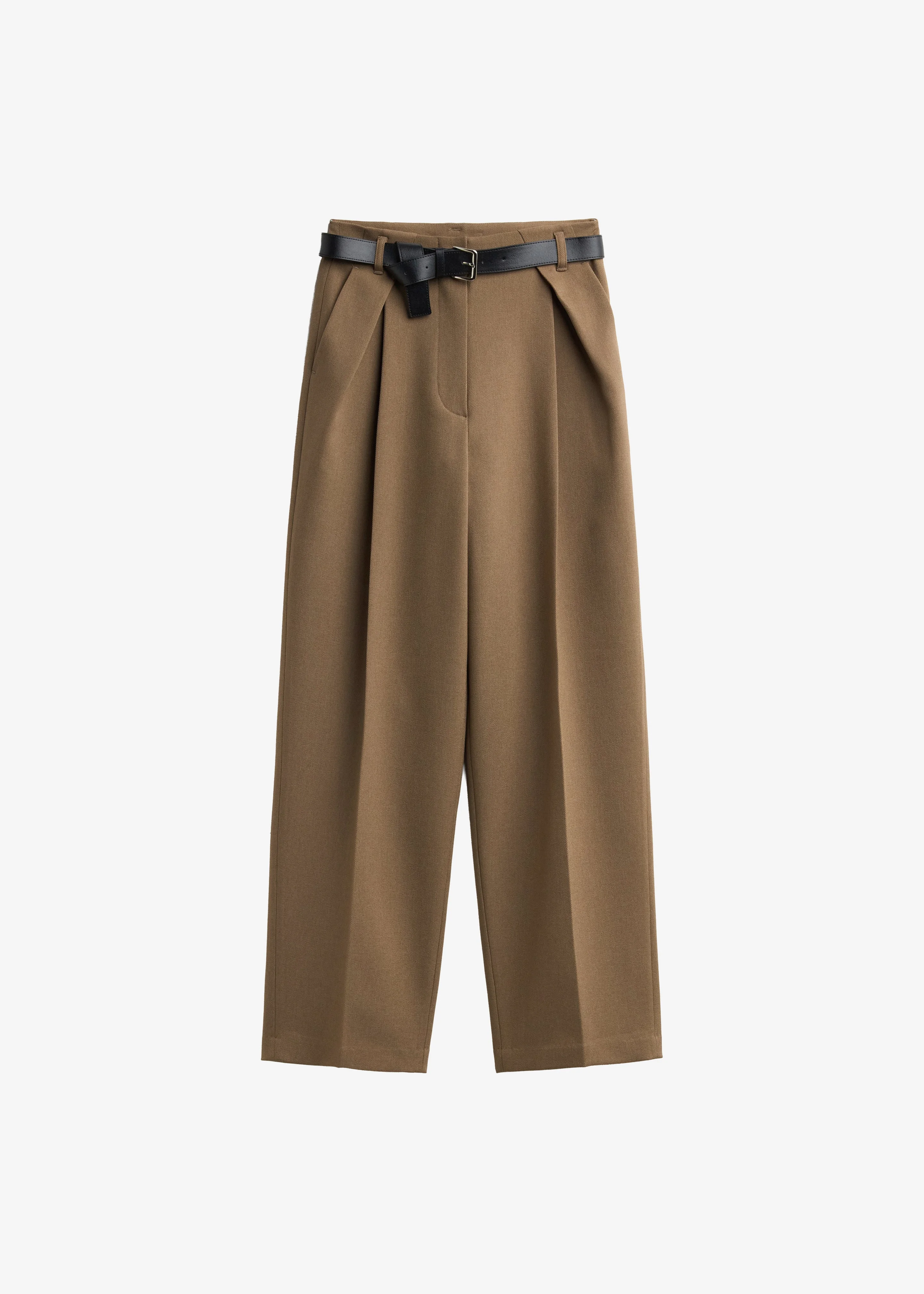 Blerick Belted Trousers - Camel - 1
