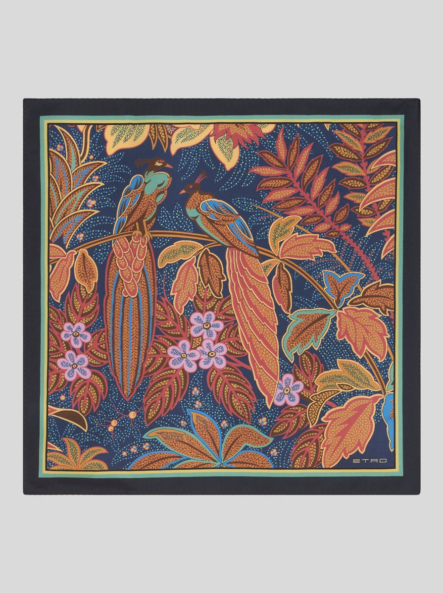 JUNGLE PRINT POCKET SQUARE - 1