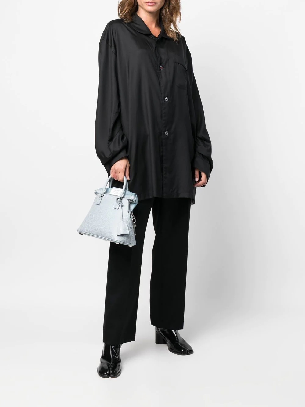 long-sleeve silk shirt - 3
