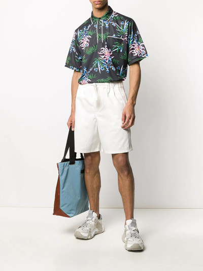 KENZO drawstring waist cotton shorts outlook