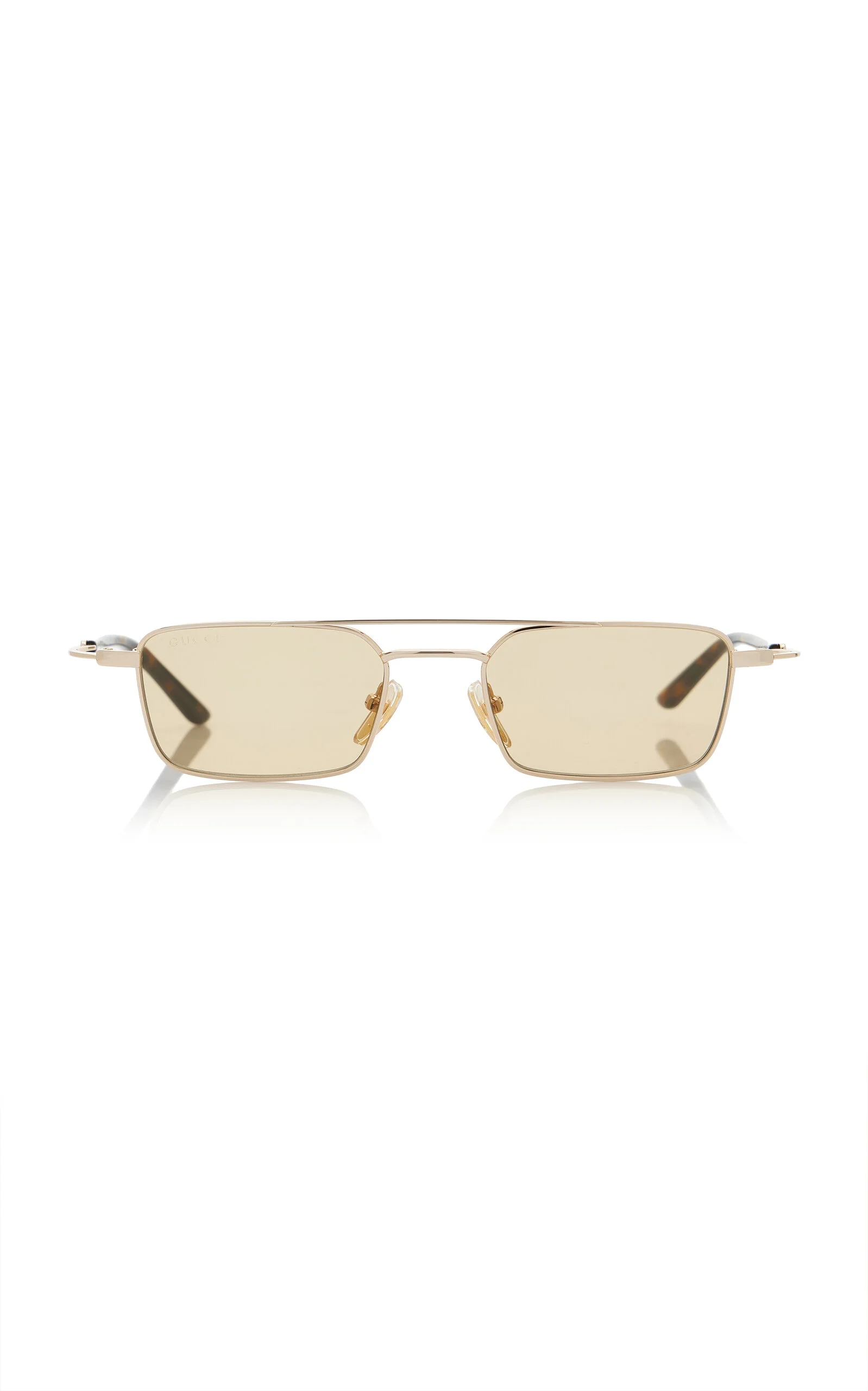 Aviator-Frame Metal Sunglasses - 1