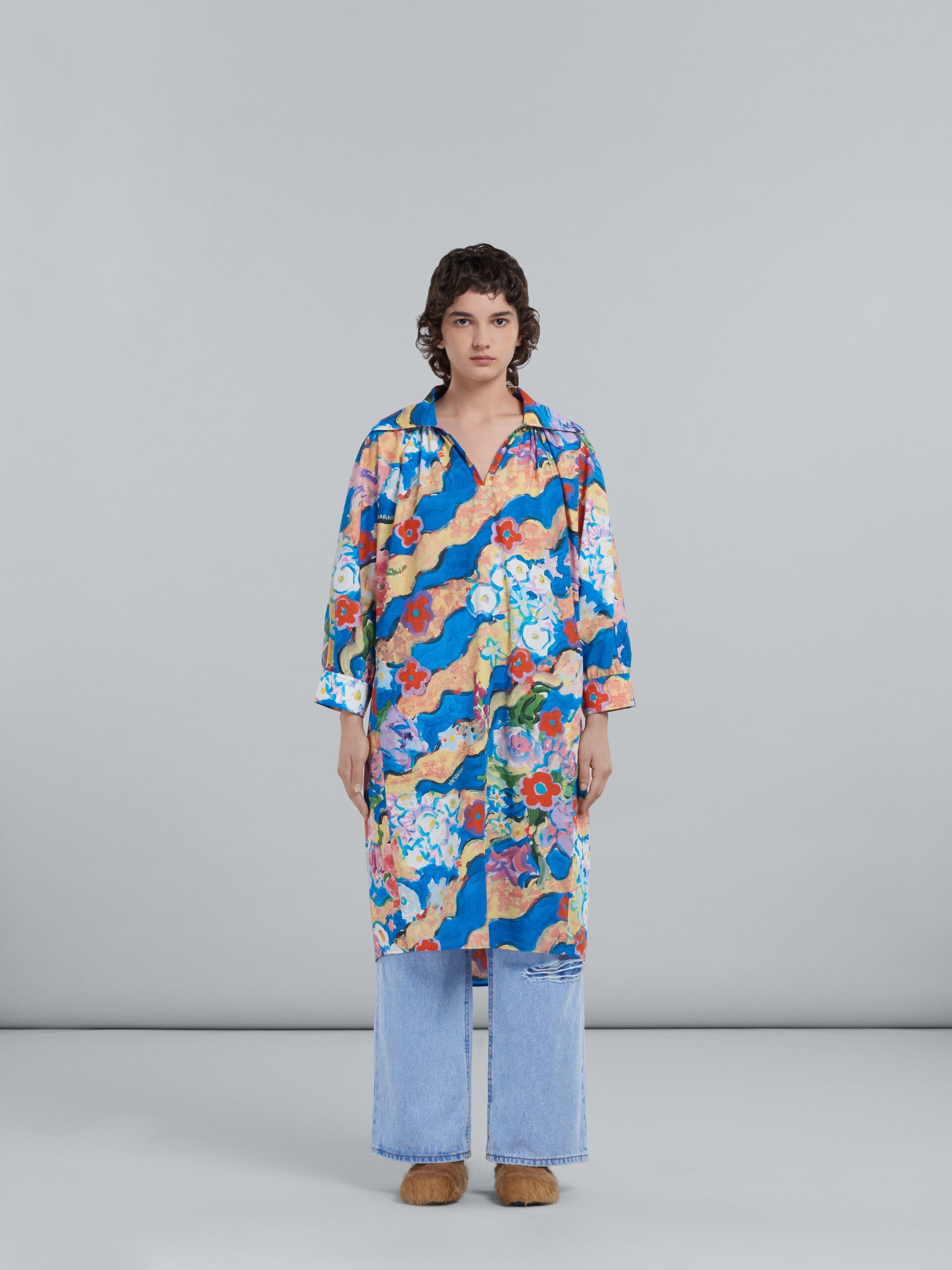 PRINTED POPLIN DRESS - 2