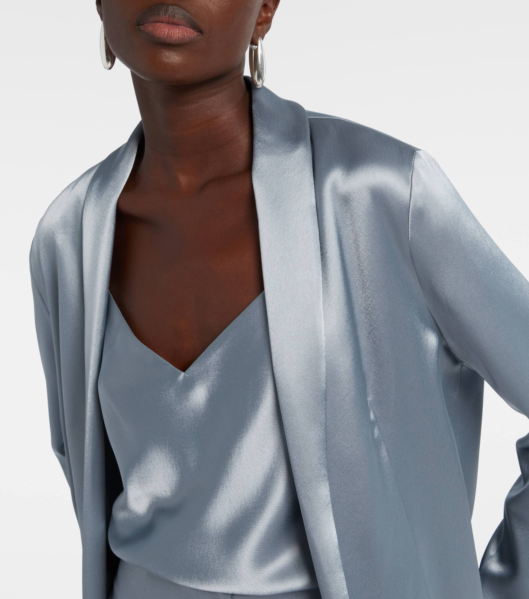 Julianne satin blazer - 4
