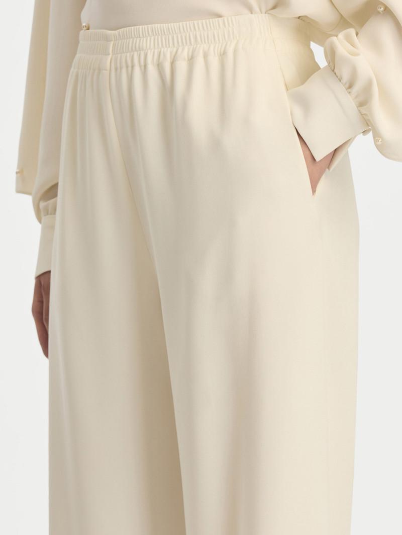 SILK GEORGETTE WIDE LEG PANT 6