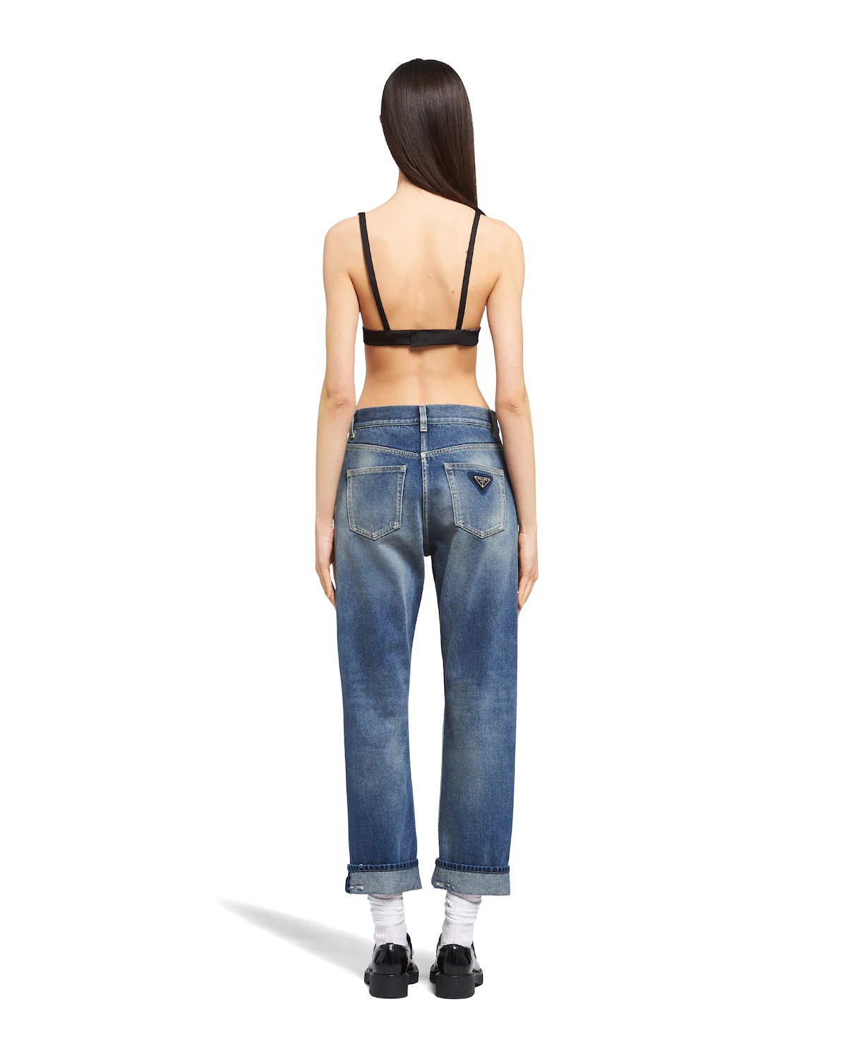Organic denim five-pocket trousers - 4