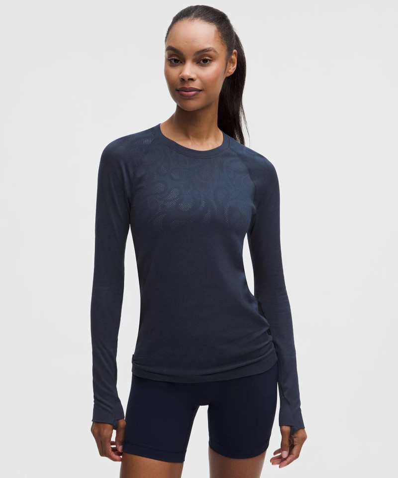 Swiftly Tech Long-Sleeve Shirt 2.0 Hip Length *Paisley 1