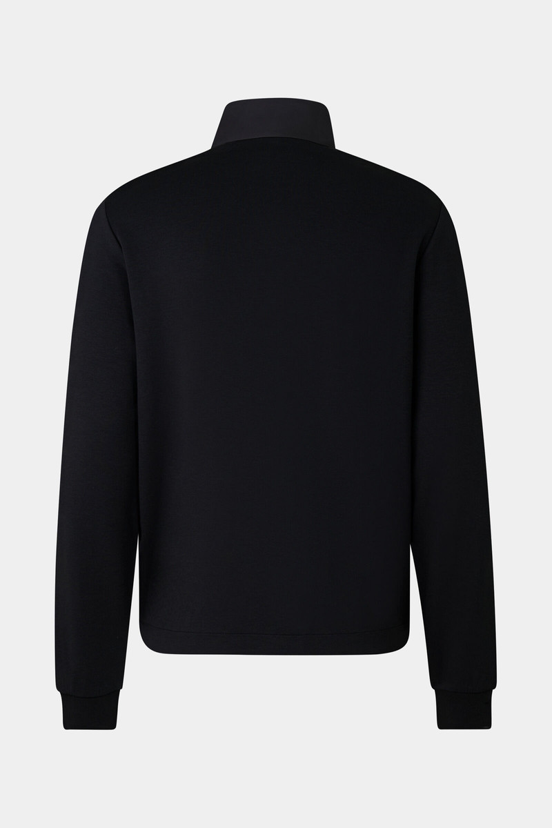 Rover hybrid jersey jacket in Black 7