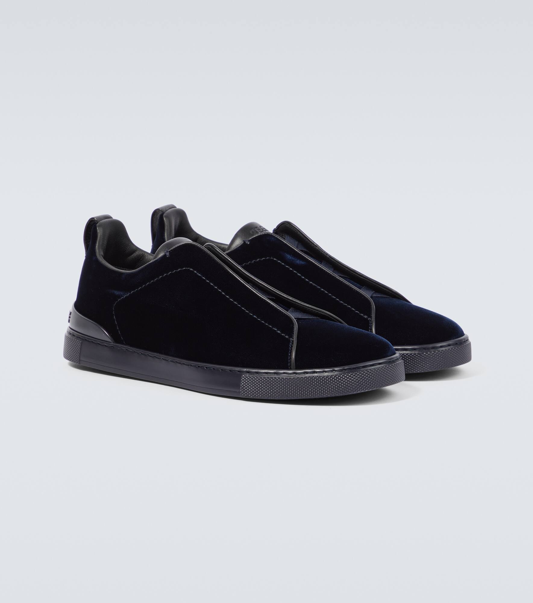 Triple Stitch suede-trimmed sneakers - 5