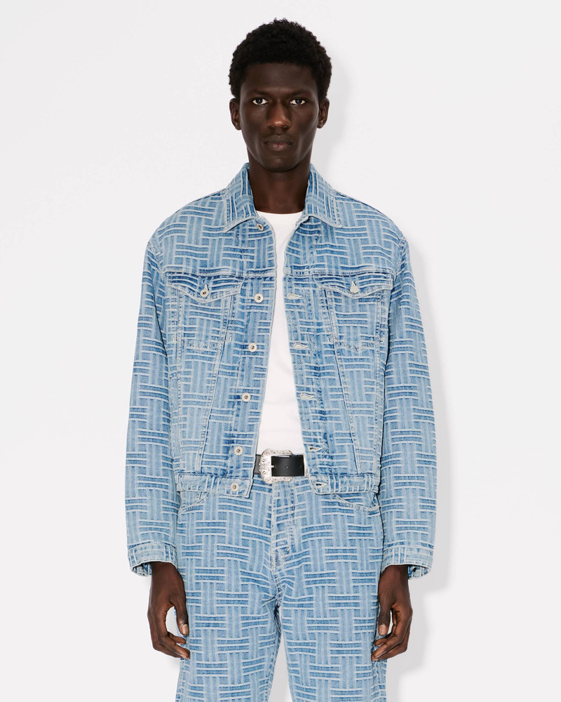 'KENZO Weave' trucker jacket in japanese denim 4