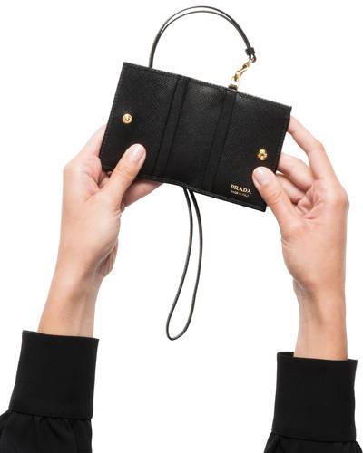 Prada Saffiano Leather Card Holder outlook