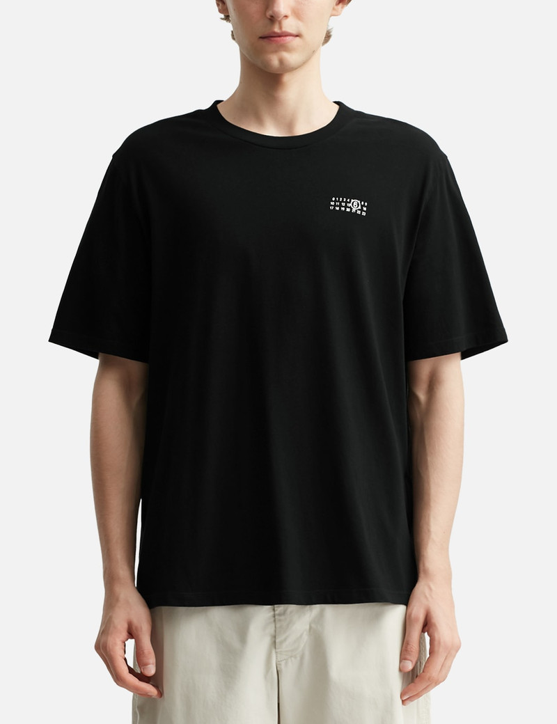 Mm6 메종 Margiela 숫자 로고 티셔츠 3