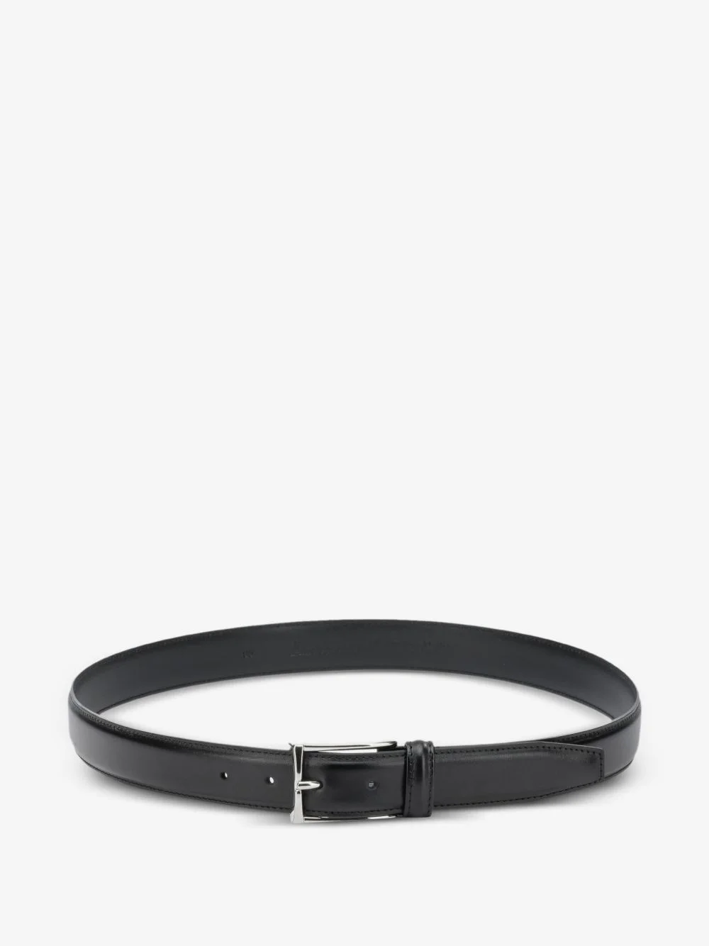 buckle-fastening leather belt - 1
