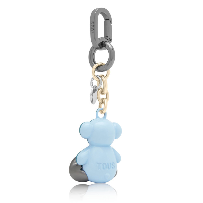 TOUS Turquoise and blue metal Key ring Bold Bear outlook