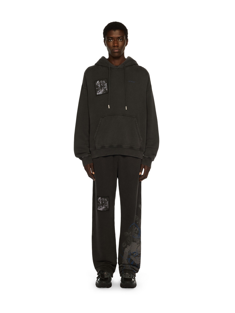 Off-White Faded Painting Skate Hoodie outlook