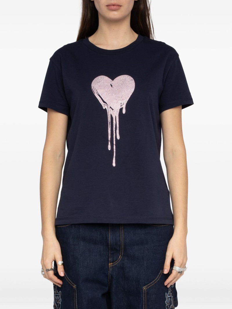 Walk heart strass T-shirt 4