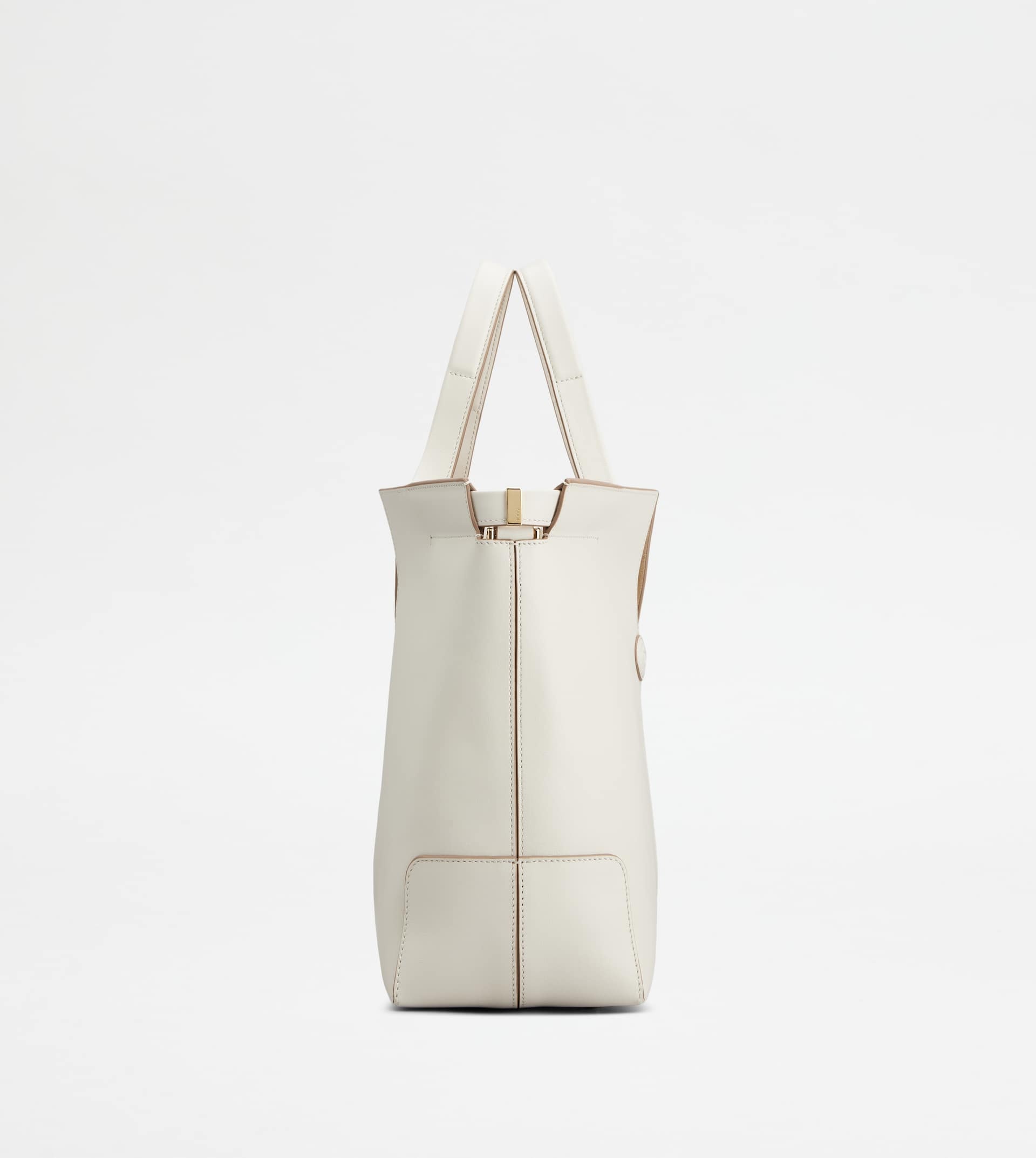 TOD'S DI BAG FOLIO IN LEATHER SMALL - OFF WHITE - 2