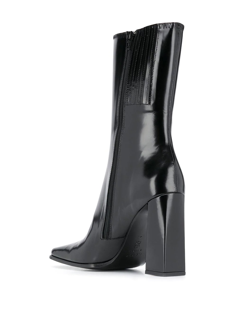 high-heel mid-calf boots - 3