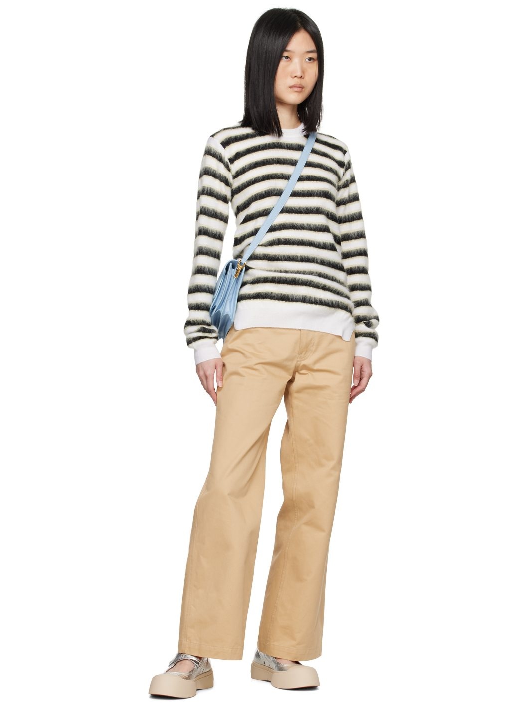 Off-White & Black Striped Sweater - 5