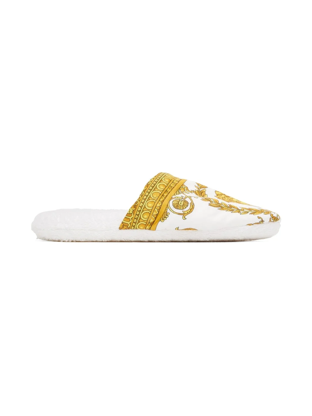 White Baroque Slippers - 1