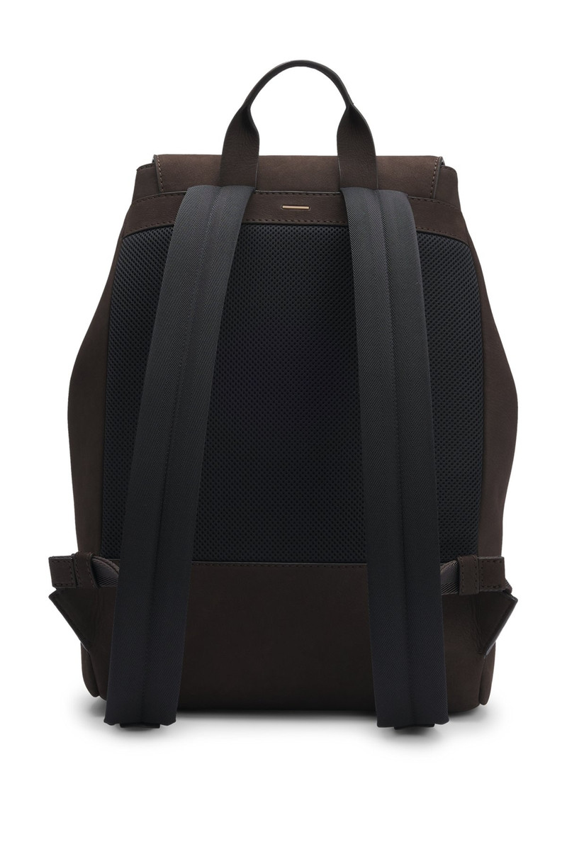 BOSS DRAWSTRING BACKPACK IN NUBUCK WITH BRANDED TRIMS outlook