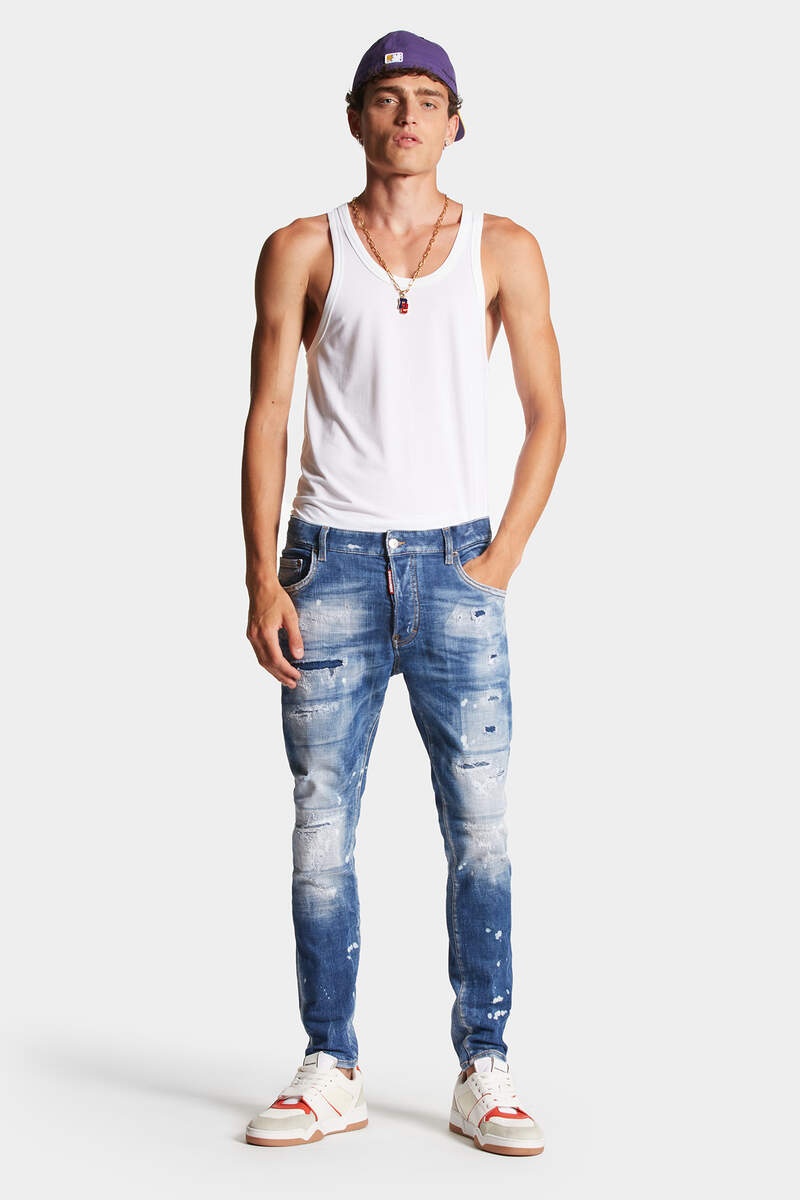 MEDIUM MENDED RIPS WASH SUPER TWINKY JEANS - 3