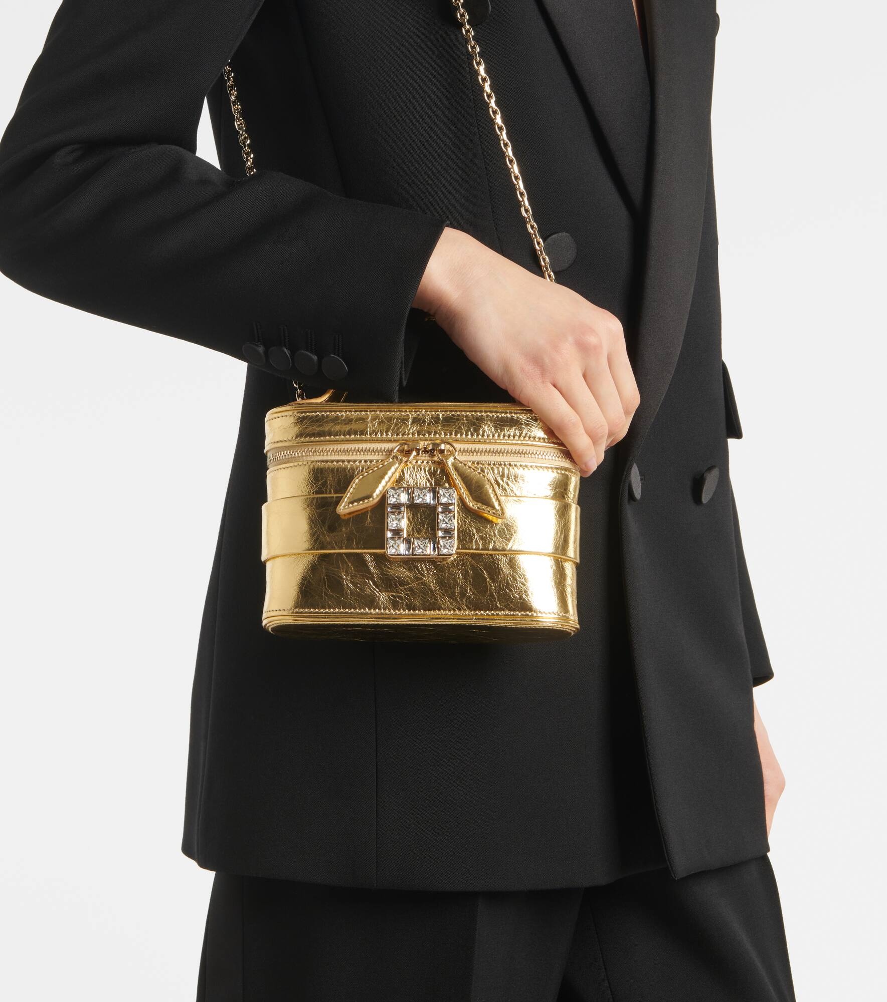 Vanity Très Vivier Micro leather vanity bag - 6