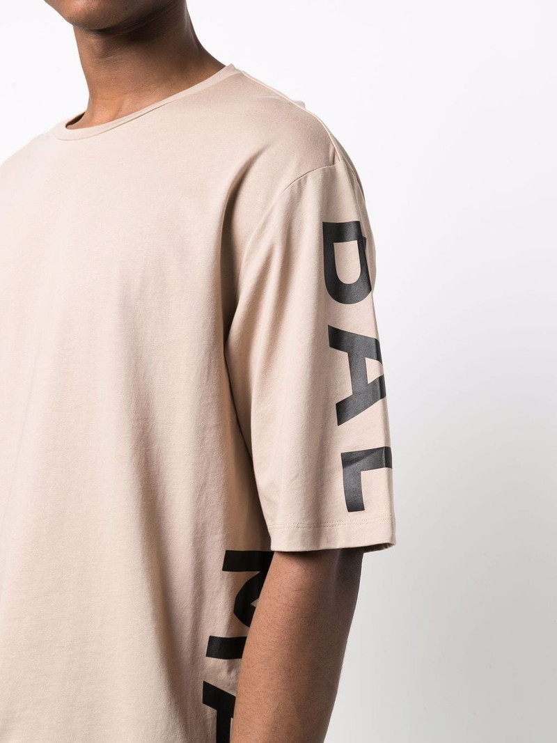 logo-print sleeve T-shirt 5