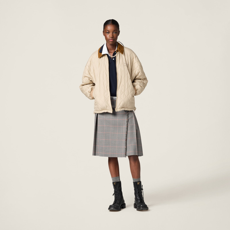 Miu Miu Technical fabric blouson jacket outlook