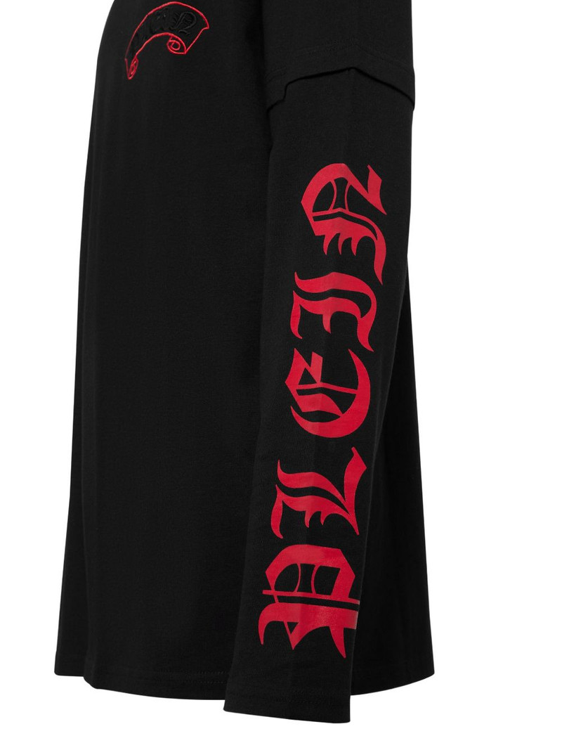 logo-embroidered t-shirt 3