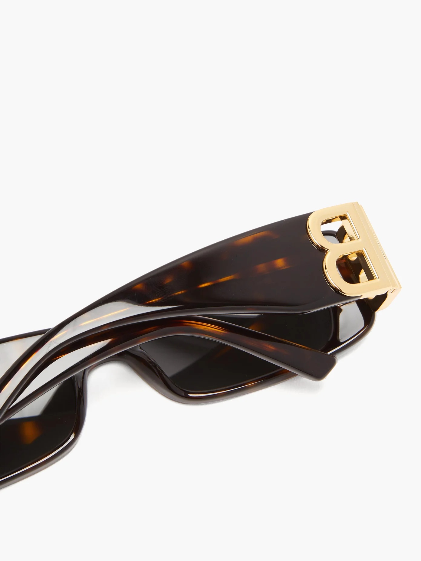 Rectangle tortoiseshell-acetate sunglasses - 4