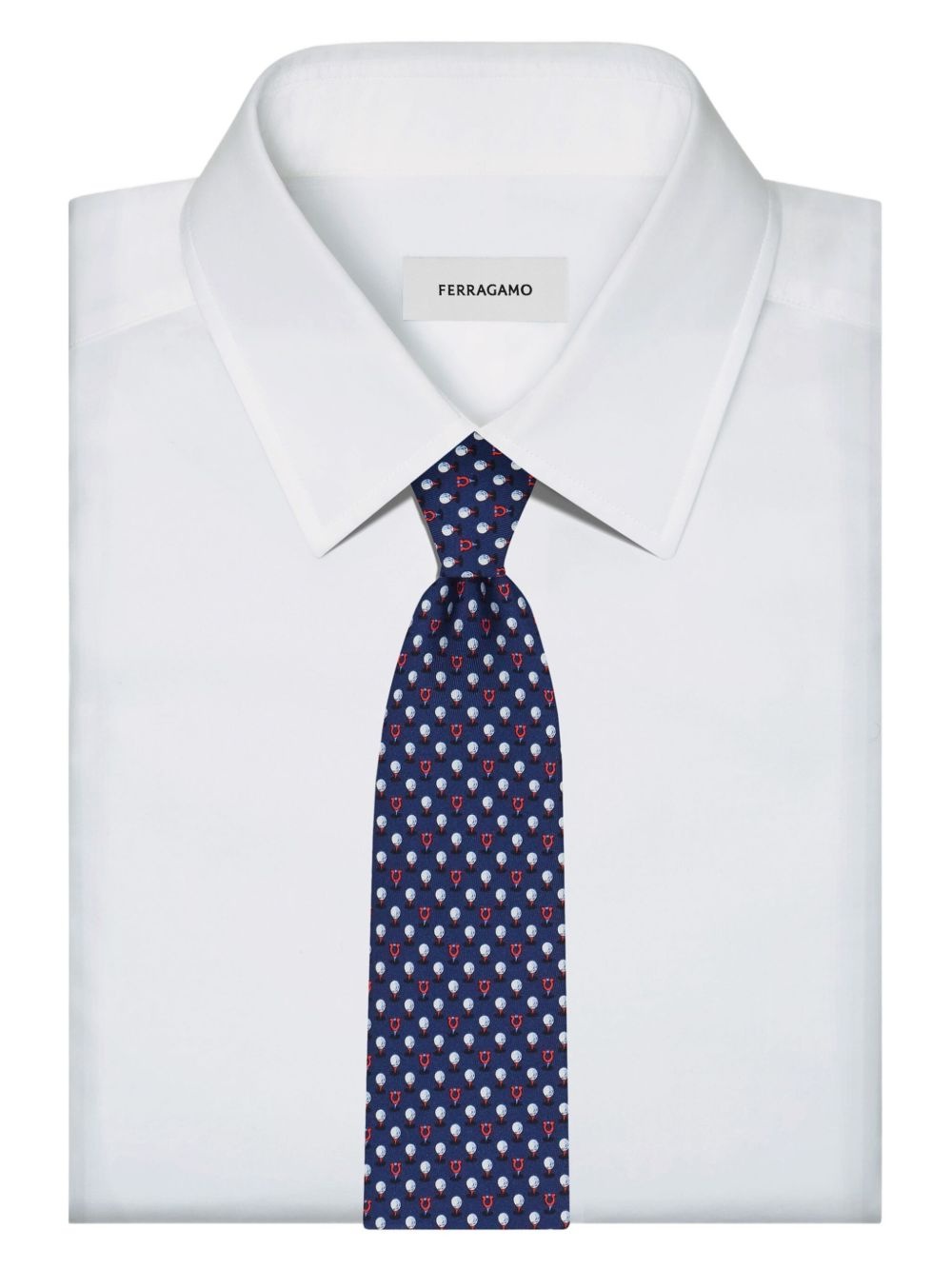 Gancini-motif patterned tie - 4