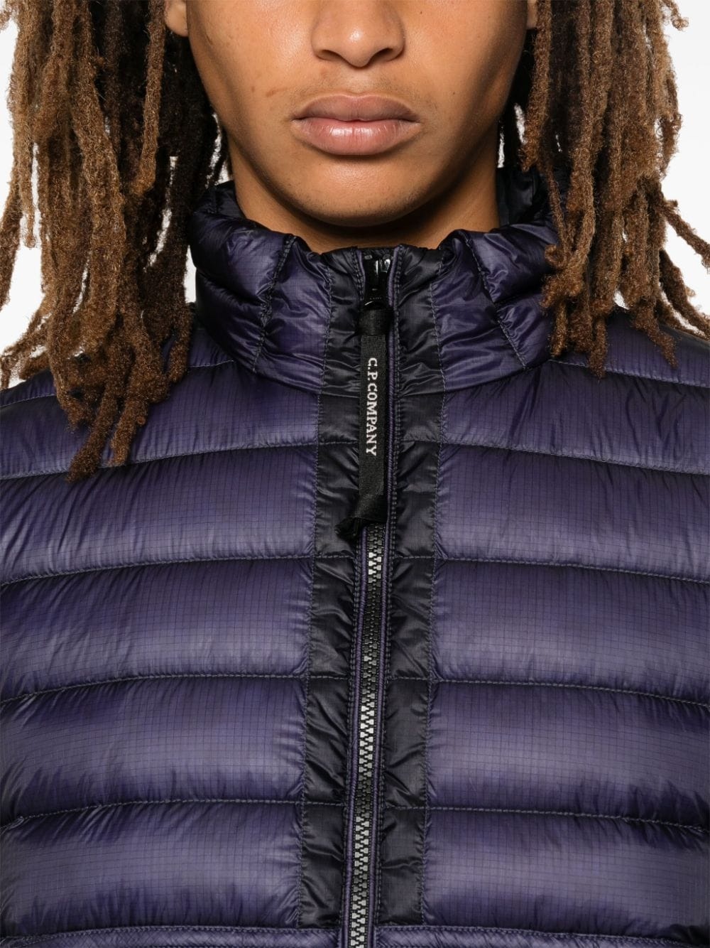 Lens-detail padded gilet - 5