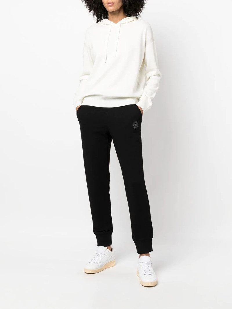 Canada Goose logo drawstring hoodie outlook