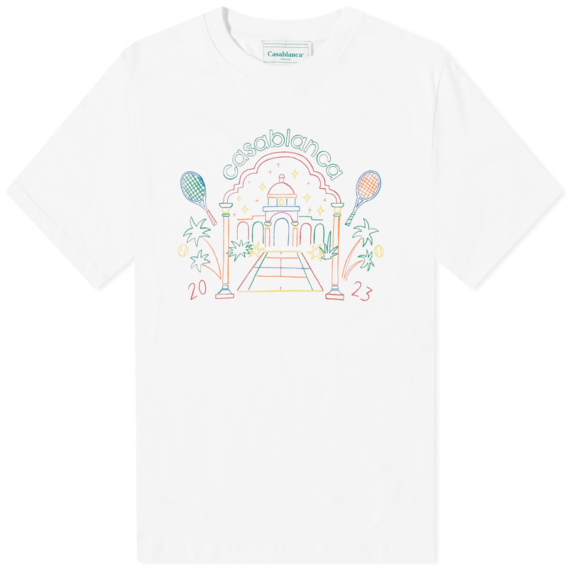 Casablanca Rainbow Crayon Temple T-Shirt 1