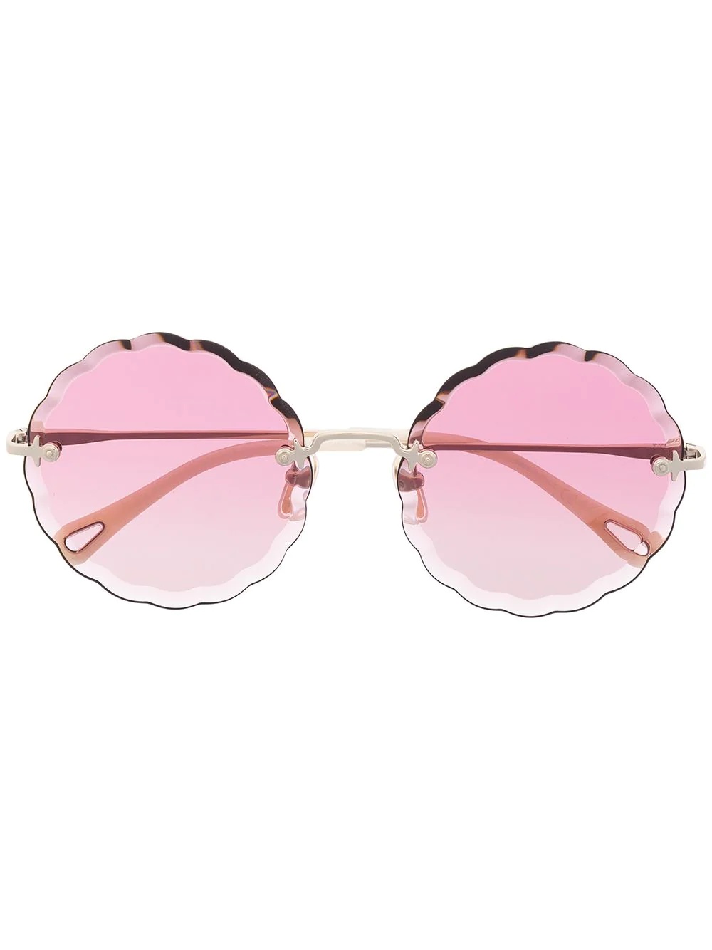 Rosie round frame metal sunglasses - 1