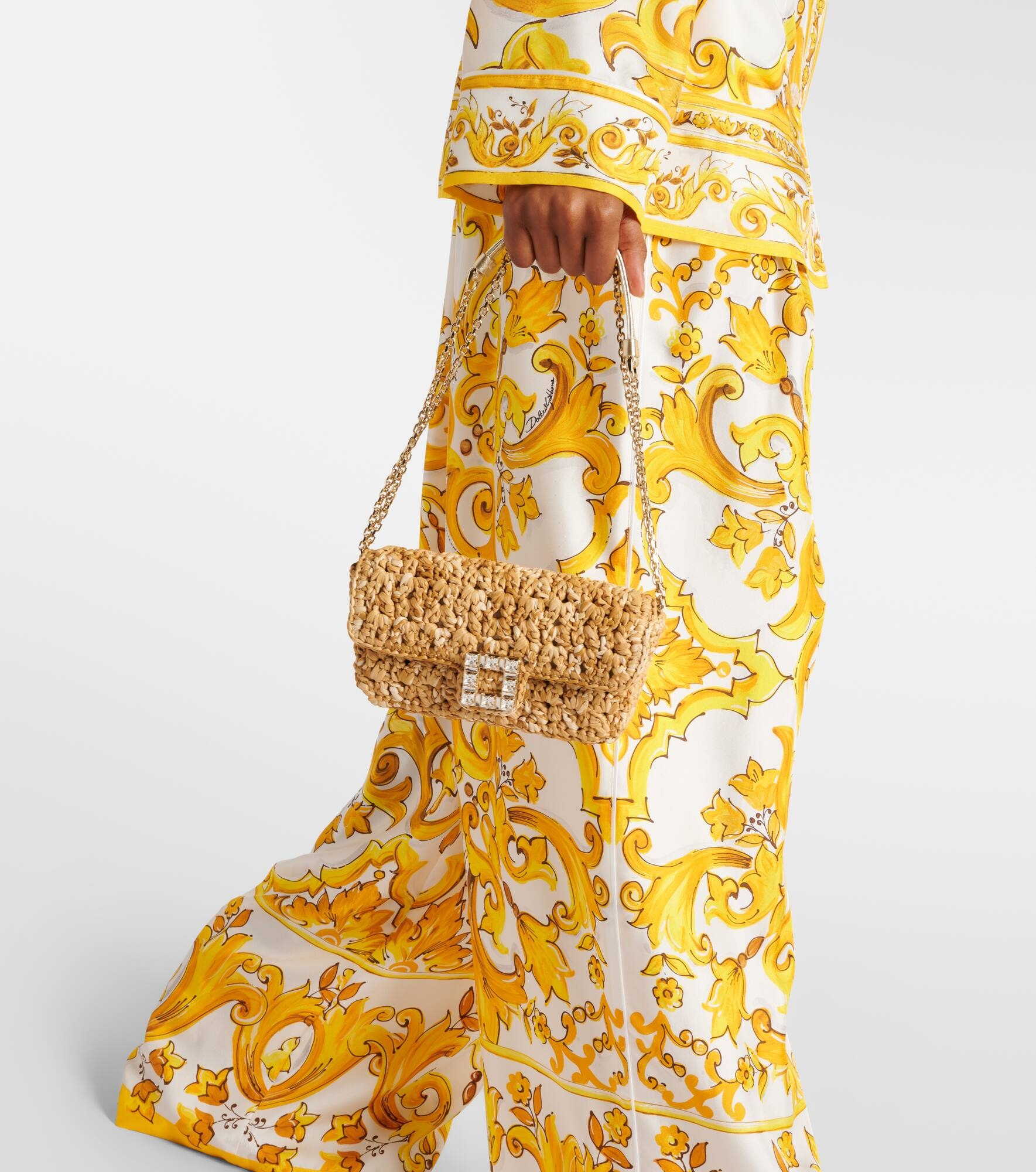 Jeux De Fille raffia-effect shoulder bag - 6