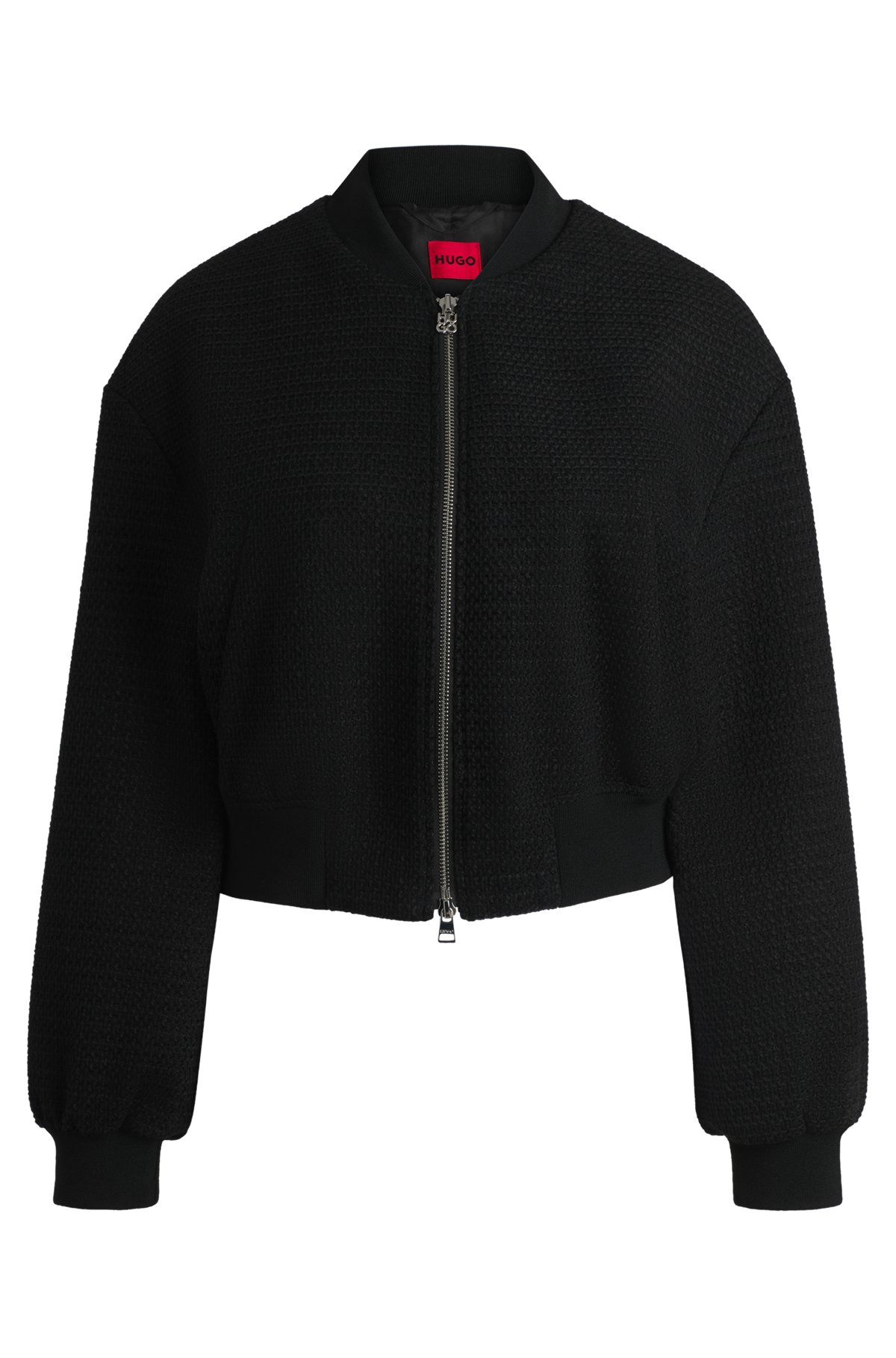 RELAXED-FIT JACKET IN BOUCLÉ - 1