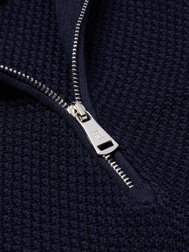 Silk and Cotton-Blend Half-Zip Sweater 4