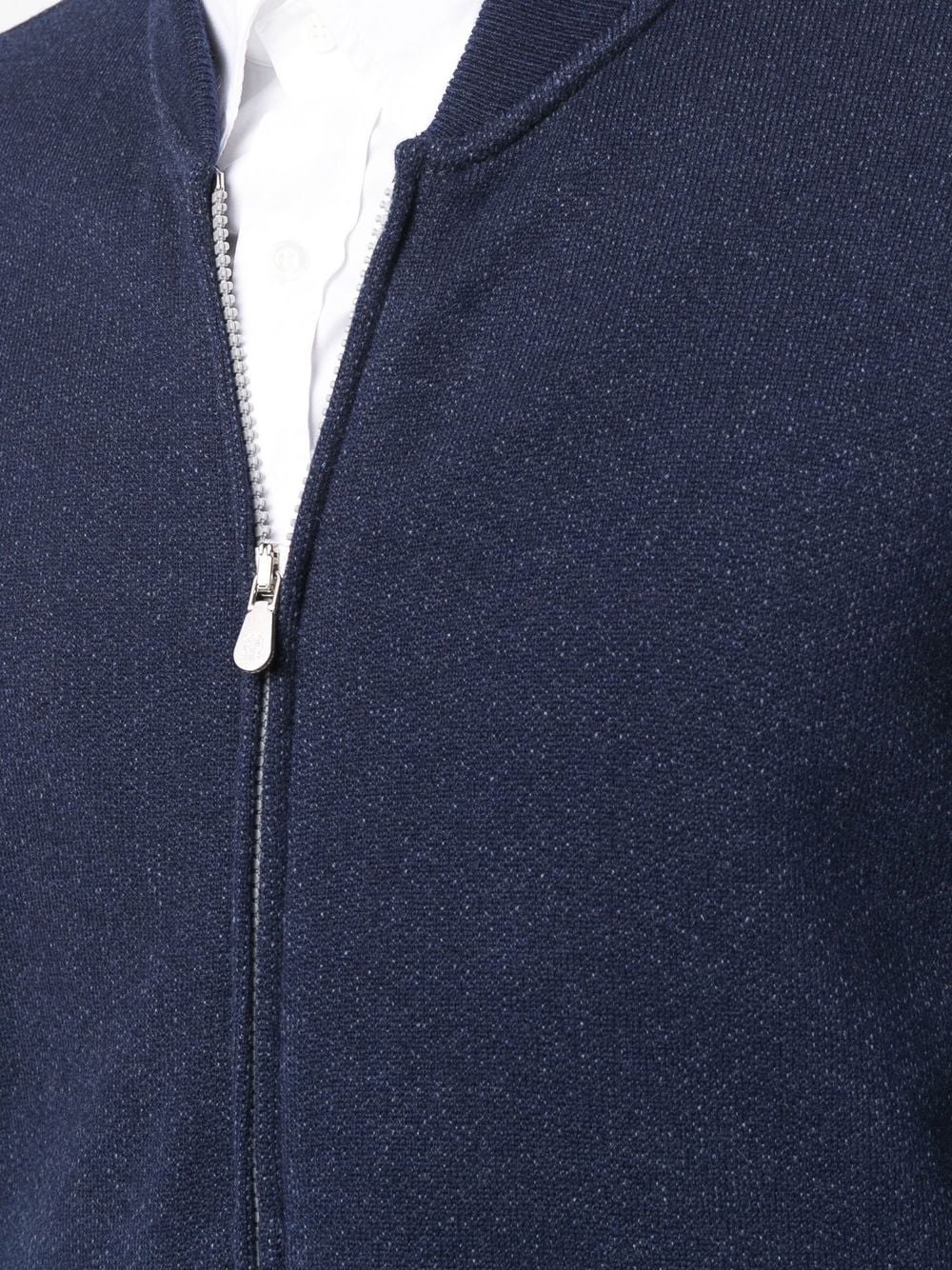 cashmere-cotton zip-up cardigan - 5