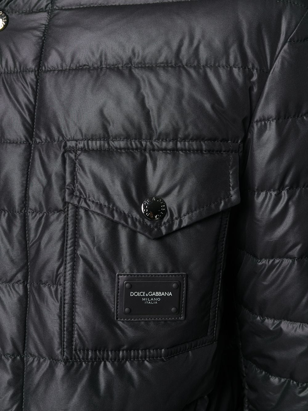 quilted padded down jacket - 5